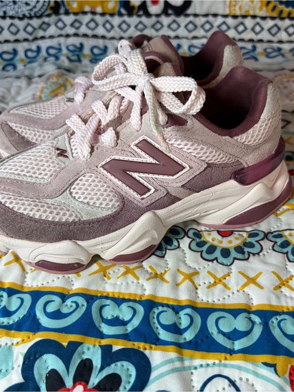 New Balance Kids Light Pink and Rose Sneakers